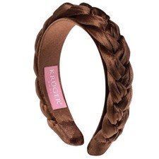 Samt-Haarreif geflochten braun