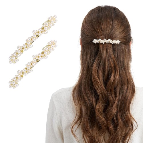 Haarspangen gold perlenschmuck - haarspangen,