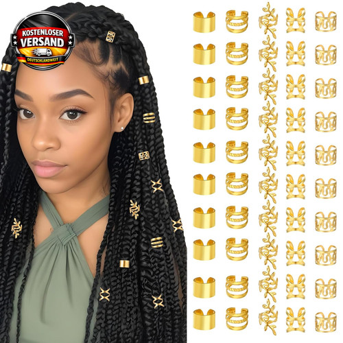 Gold haarschmuck für zöpfe - für,