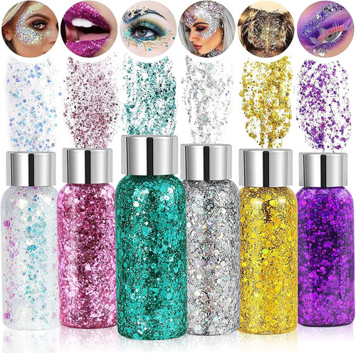 Glitzer gesicht set body - set,,
