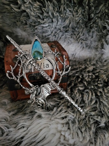 Drachen haarnadel haarschmuck - drachen,