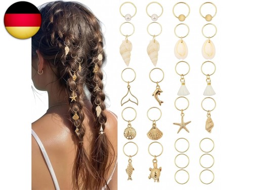 24stück muschel haarschmuck - 24stück,