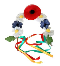 Haarband mit Blumen Diadem