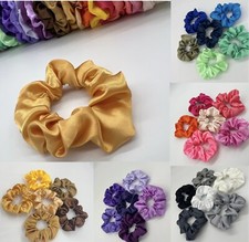 6x Haargummi Seide Scrunchies