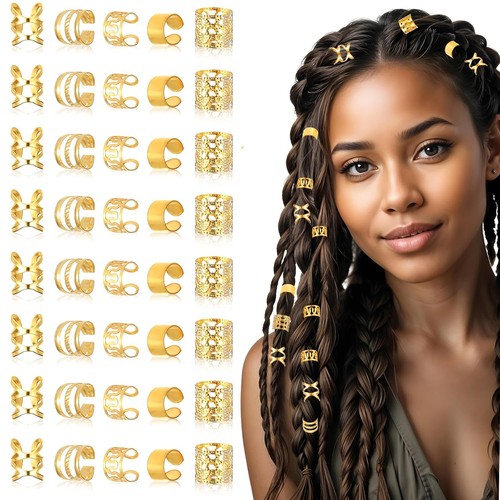 Haarschmuck gold dreadlocks - haarschmuck,