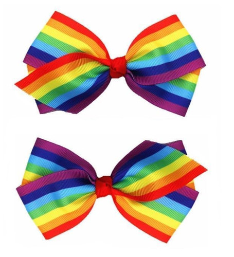 Regenbogen-Haarspangen