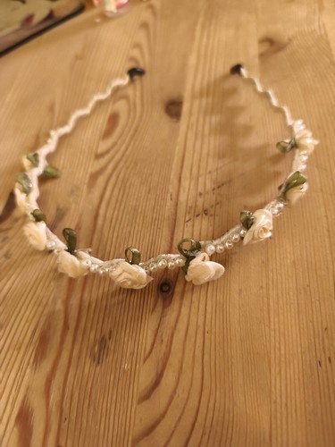 Haarreif dirndlschmuck beige - dirndlschmuck,