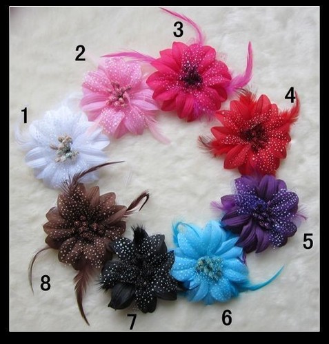 Haarschmuck blume brosche - haarschmuck,