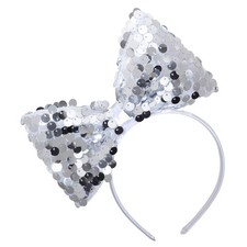 Pailletten Haarschmuck silber