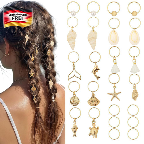 24stück muschel haarschmuck - 24stück,